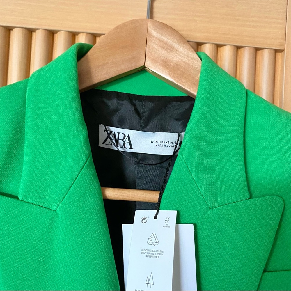 Zara green blazer dress - Picture 7 of 12